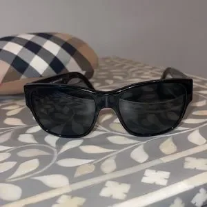 Burberry Oversized Studded Sunglasses Black & Silver B 4104 3001/87 Burberry | Accessories | Burberry Oversized Studded  main image 2